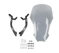 Pare brise déflecteurs Compatible Avec CRF1100L Pour Adv Pour Sport 2020 - 2023 Pare-brise Avant De Moto Pièces Déflecteur Flux D'air(Gray)