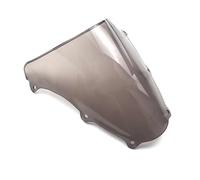 Pare-Brise Double Bulle Argenté pour Suzuki pour SV650 SV1000 SV650S SV1000S 2003-2012 2003 2004 2005 2006 2007 2008 2009 Déflecteur d'air pour Moto(Smoke)