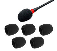 Pare-brise en mousse pour Microphone de bureau, 5 pièces, couvercle de Microphone pour casque, pare-brise de Microphone de bureau, 0,7 pouces de diamètre, résistant au vent et au bruit, accessoire d'i