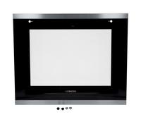 Pare-brise en verre avant compatible Siemens 20007552 pour four, Transparent