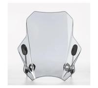 Pare-Brise et déflecteurs Couvercle De Tableau De Bord Moto Carénage Pare-Brise Couvercle Anti-poussière Accessoires for Harley Davidson Softail Iron Rallonge De Pare Brise(Chrome)