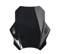 Pare-Brise et déflecteurs Couvercle De Tableau De Bord Moto Carénage Pare-Brise Couvercle Anti-poussière Accessoires for Harley Davidson Softail Iron Rallonge De Pare Brise(Black)