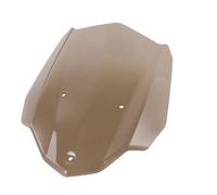 Pare-Brise et déflecteurs pour Moto Carénage Avant De Pare-Brise De Moto Wolf Line avec Support pour MT03 2016-2019 2017 2018. Extension De Pare-Brise De Moto.(Brown)