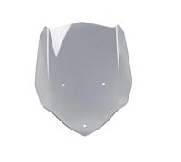 Pare-Brise et déflecteurs pour Moto Carénage Avant De Pare-Brise De Moto Wolf Line avec Support pour MT03 2016-2019 2017 2018. Extension De Pare-Brise De Moto.(Light Smoke)
