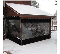 Pare-brise extérieur imperméable en PVC avec rideaux latéraux perforés pour pergola et véranda