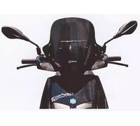 Pare-brise fumé compatible avec Piaggio Typhoon 2011, cod.28580, marque FACO, hauteur 350 mm, largeur 400 mm, 1 plaque 1 kit de montage