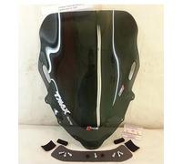 Pare-brise fumée basse compatible avec Yamaha T-Max 500 2008/2009/2010/2011 cod.28020 marque FACO HAUT 580 mm LARGE 525 mm 1 plaque 1 kit de montage