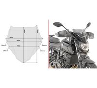 Pare-Brise Fumée 'Spécifique Yamaha MT 07 GIVI A2140