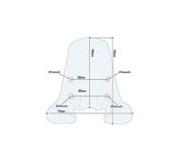 Pare-brise - Givi - 1117 A1117A - Incolore - Scooter Honda SH125i/150i - 59x71,5 cm