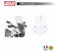 PARABREZZA GIVI D1171ST HONDA CB500X 2019 TRASPARENTE PRONTO AL MONTAGGIO