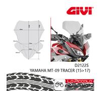 Pare-Brise Fumée [ GIVI ] - Yamaha MT-09 Tracer (2015-2016-2017) - COD.D2122S