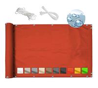 Pare-brise imperméable pour balcon ou jardin avec serre-câbles pour une meilleure protection contre le vent et l'intimité