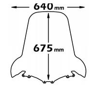 Pare-brise Isotta Protection Moyenne 675x640x4 Per Sym Joymax Evo 300 2005 2013