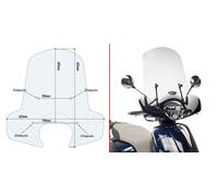 GIVI 6109A Pare-Brise 49,5X65,5 No Supports Kymco 125 Like 2017-2019