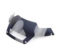 Pare-Brise Moto Accessoires Moto Noirs for Harley Softail Low Rider St Et Diablo FXLRST 2022-2024, Incluant des Panneaux De Pare-Brise Fumés. Double Bulle fumé Claire(Black)