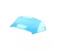 pare-brise moto Couvercle Pare-brise Avant Ondulé 9 Pouces, Déflecteur Vent Moto Pour Harley TOURING CVO Road Glide FLTRXSE 23 Road Glide/ST 24 double bulle fumé claire(Blue)