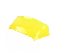 pare-brise moto Couvercle Pare-brise Avant Ondulé 9 Pouces, Déflecteur Vent Moto Pour Harley TOURING CVO Road Glide FLTRXSE 23 Road Glide/ST 24 double bulle fumé claire(Yellow)