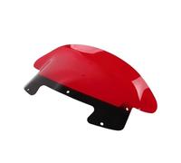 pare-brise moto Couverture Pare-brise Avant Moto Pour Indian Pursuit Challenger, Modèles 2020, 2025, 2024, Écran Wave Touring Modifié 11 Pouces double bulle fumé claire(Red)