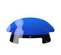 pare-brise moto Couverture Pare-brise Avant Moto Pour Indian Pursuit Challenger, Modèles 2020, 2025, 2024, Écran Wave Touring Modifié 11 Pouces double bulle fumé claire(Blue)