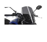 Pare Brise Moto Déflecteur de Pare-Brise de Moto pour FZ07 MT-07 MT07 2018 2019 2020 Saute Vent Wave (Color : Dark Grey)