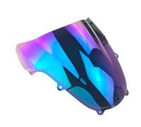Pare Brise Moto Pare-brise À Double Bulle Moto Pour Suzuki Pour GSXR 600 Pour GSXR 750 Pour GSXR 1000 K1 K2 2000 2001 2002 2003 Airflow Déflecteur(Iridium)