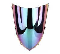 Pare Brise Moto Pare-brise Moto À Double Bulle Pour Ninja ZX10R 2004-2005 Pour ZX 10R 2004-2005 Airflow Déflecteur(Iridium)