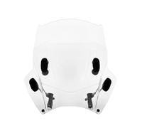 Pare-Brise Moto pour BMW R1150R R1200R R 1150R R 1200R R 1150 RR 1200 R Pare-Brise Universel Moto avec Lentille Fumée Et Déflecteur Pare-Brise Moto Avant(Adjust Transparent)