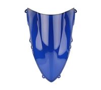 Pare-Brise Moto pour Ducati Panigale 1199 899 1199S 1199R 2011-2017, Double Bulle De Protection Anti-Vent Pare-Brise Déflecteurs(Bleu)
