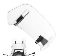 Pare Brise Moto pour Ducati Streeighter V2, Extension Pare-Brise Moto, Moto Clips Réglable Pare Brise Vent Déflecteur de Vent de Spoiler,280mm×120mm Atransparent