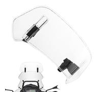 Pare Brise Moto pour Piaggio MP3 500 - Extension Pare-Brise Réglable à Clipser, Déflecteur Vent Moto, Réduction Fatigue Vent, Spoiler Universel,A Transparent-280mm×120mm