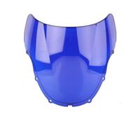 Pare-Brise Moto pour pour CBR600RR pour CBR 600 RR F4 1999-2000 pour CBRF4, Double Bulle De Protection Anti-Vent Pare-Brise Déflecteurs(Bleu)
