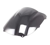 Pare-brise pare-brise moto double bulle pour NINJA ZX6R ZX 6R 636 1998-1999 (Noir)