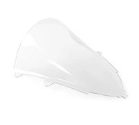 Pare-Brise Pare-Brise Moto pour pour CBR650R 2019-2025 Double Bulle avec Déflecteurs d'air Et Aileron Extension Carénage(Transparent)