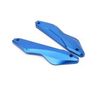 Pare-Brise Pare-Brise Moto pour Yamaha X-Max 300 2023 2024 Kit De Fixation pour Pare-Brise, Déflecteurs d'air en Aluminium Extension Déflecteurs(Bleu)