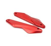 Pare-Brise Pare-Brise Moto pour Yamaha X-Max 300 2023 2024 Kit De Fixation pour Pare-Brise, Déflecteurs d'air en Aluminium Extension Déflecteurs(Rouge)