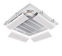 Pare-brise Plafond Climatiseur Sortie d'air Blindage Déflecteur de vent Capot anti-vent droit pour machine de plafond Inverseur de climatiseur Convient pour plafond de bureau