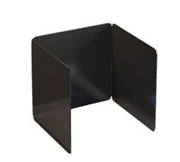 Pare-brise pliable et anti-éclaboussures en acier 3 côtés pour poêle à frire et huile de cuisson Noir Accessoire de cuisine essentiel