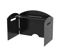 Pare-brise pliable pour réchaud à gaz, pour camping, randonnée, pique-nique, cuisine, étagère de table (trois plis)