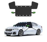 Pare-Brise pour Citroen Berlingo 2008-2018, Protection Hiver Repliable Anti-Gel Neige UV - Couverture Magnétique Noir