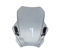 Pare-Brise pour Couverture Universelle Pare-Brise Moto ABS Réglable pour Royal Enfield Bullet Meteor Hunter 350 Scram 411 Interceptor Déflecteurs(Light Grey)