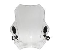 Pare-Brise pour Couverture Universelle Pare-Brise Moto ABS Réglable pour Royal Enfield Bullet Meteor Hunter 350 Scram 411 Interceptor Déflecteurs(Transparent)
