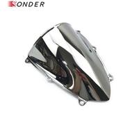 Pare-Brise Pour Honda Cbr 600 2007-2012 600rr F5 Cbr600rr,Double Bulle Cbrfemale Rr 07 08 09 10 11 12 - Type Chrome