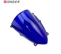 Pare-Brise Pour Honda Cbr 600 2007-2012 600rr F5 Cbr600rr,Double Bulle Cbrfemale Rr 07 08 09 10 11 12 - Type Blue