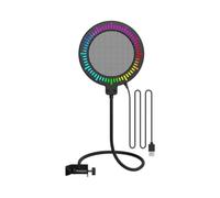 Pare-brise pour microphone avec lampe RVB, filtre en métal pour micros à