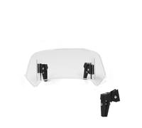 Pare-Brise pour Moto pour MT07 pour MT09 pour MT10 R1 R3 FZ6 Rehausser Le Déflecteur De Pare-Brise Moto Extension De Pare-Brise Universelle(A V3 Small Clear)