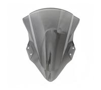 Pare-Brise pour Moto pour pour Ninja 400 2018-2023 | La double bulle dévie le pour vent, améliore le confort et le look sportif du pour Ninja 400.(Gray)