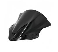 Pare-Brise pour Moto pour pour Ninja 400 2018-2023 | La double bulle dévie le pour vent, améliore le confort et le look sportif du pour Ninja 400.(Noir)