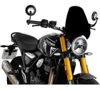 Pare-brise PUIG Naked Sport noir 340x315mm pour Triumph