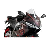 Puig 22274W Bulle R-Racer sportive aérodynamique haute performance fabriquée en PMMA de 3 mm avec design racing optimisé pour améliorer protection et stabilité, Transparent