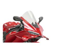Puig 22333W Bulle R-Racer sportive aérodynamique haute performance fabriquée en PMMA de 3 mm avec design racing optimisé pour améliorer protection et stabilité, Transparent